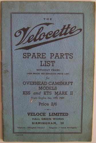 Velocette kss kts - velocette,