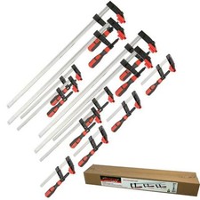 Neilsen 12pc F Clamps Wood Working Heavy Duty Cast Iron Metal Bar Clamp Set
