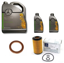 Mercedes-Benz Genuine Oil Filter Engine Oil 7L Plug Gasket Kit A-Class B-Class