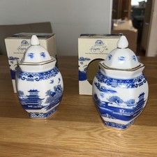 RINGTONS GINGER JARS BLUE WHITE PORCELAIN 
