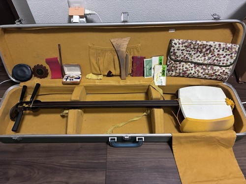 Japanese shamisen hard case - japanese,