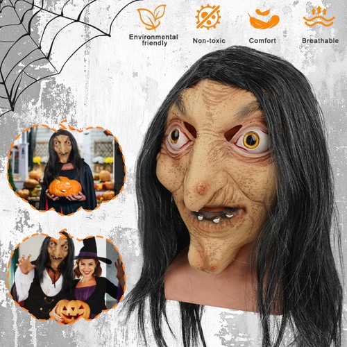 Halloween witch mask scary - mask,