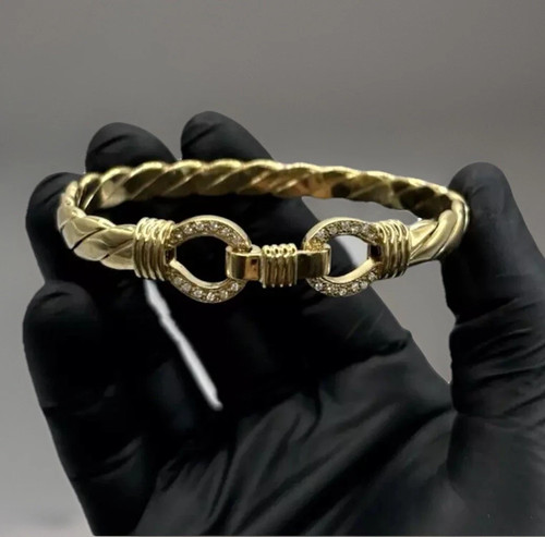 9ct gold silver hook - silver,