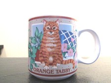  Ganz - ORANGE TABBY 10oz COFFEE CUP / MUG - MINT CONDITION