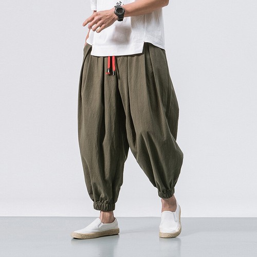 Men harem elasticated waist - men,