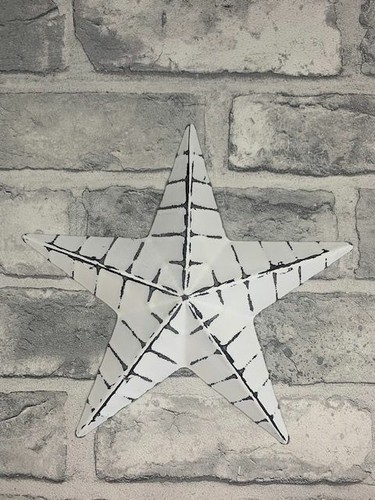 White metal wall hanging - wall, barn