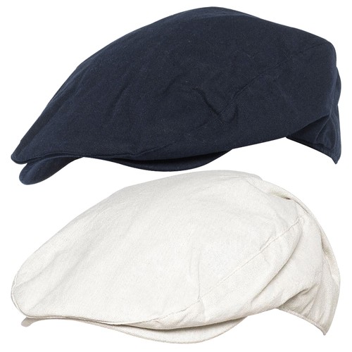 Mens linen flat cap with - linen,
