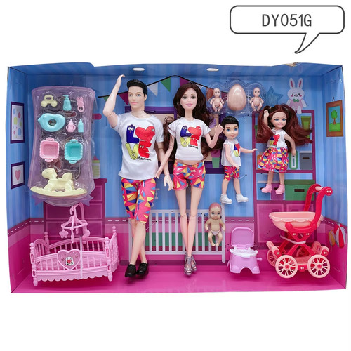 Barbie happy family pregnant - family,