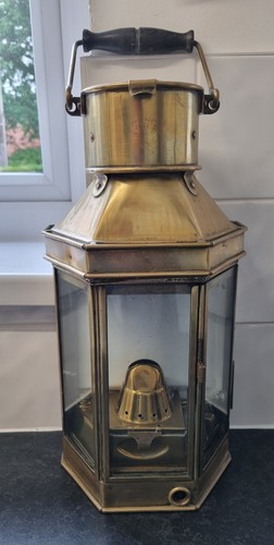 Bulpitt ships brass oil lamp - ships,