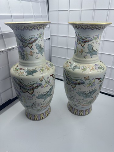 Pair chinese vases qi - pair, ling
