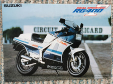 SUZUKI RG400/RG500 GENUINE MOTORCYCLE SALES BROCHURE