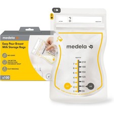 Medela Easy Pour Disposable Breastmilk Storage Bags 210 ml Capacity Leakproof