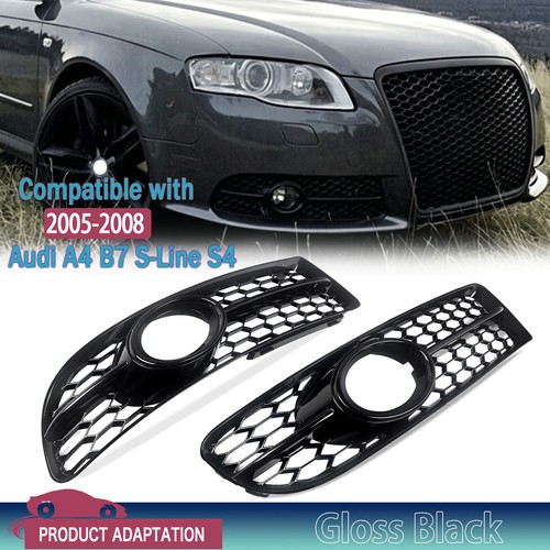 Front bumper fog light grille - light,