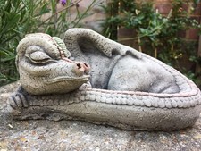 Sleeping Dragon - Garden Ornament  - Hand Cast