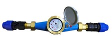 1" water meter with 25mm MDPE