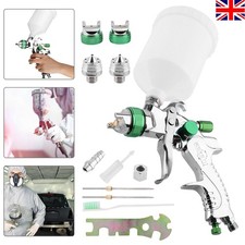 HVLP Spray Gun Kit Gravity Feed Car Primer Paint 1.4mm 1.7mm 2.0mm Nozzle 600ML