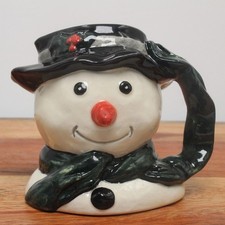 Royal Doulton Snowman Miniature Character Toby Jug 2.75" D6972 1994