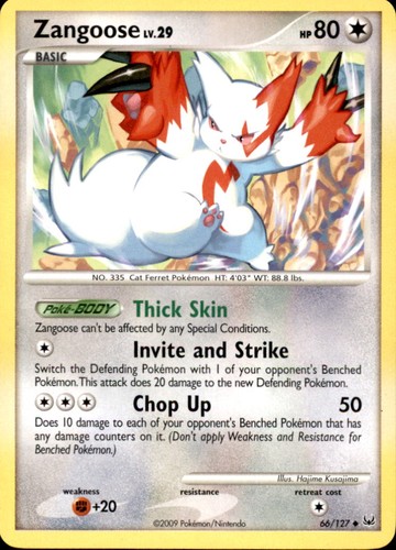 Pokemon platinum zangoose - pokemon,