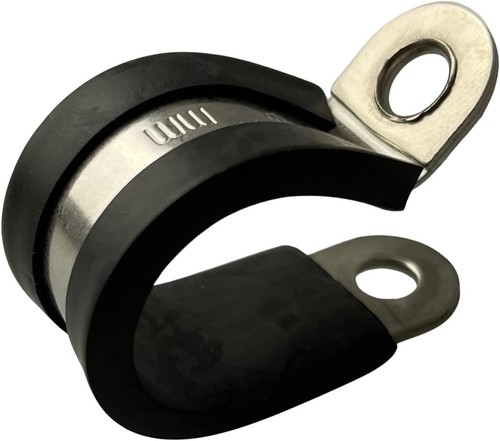 Rubber lined clips cable - lined,