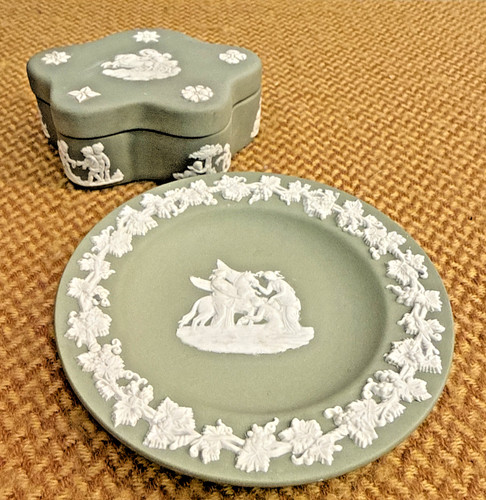 Wedgwood sage green jasperware - sage,