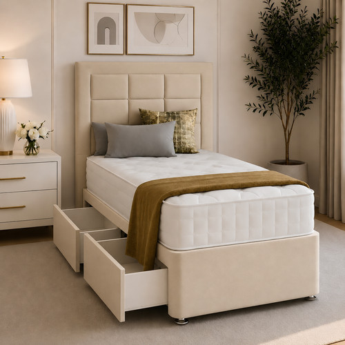 New single divan bed - bed, 54"