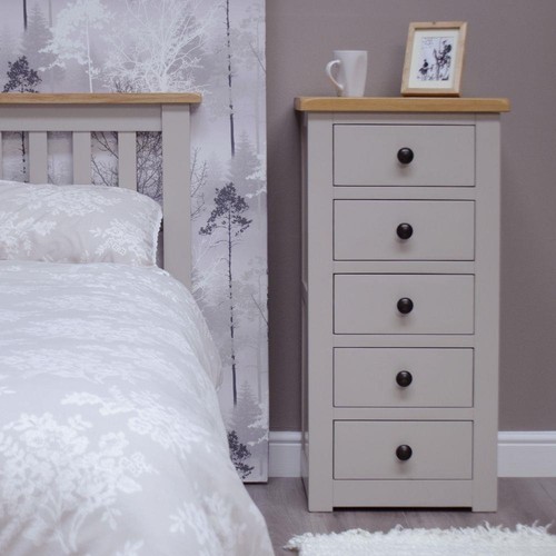 Grey painted tallboy - painted, of