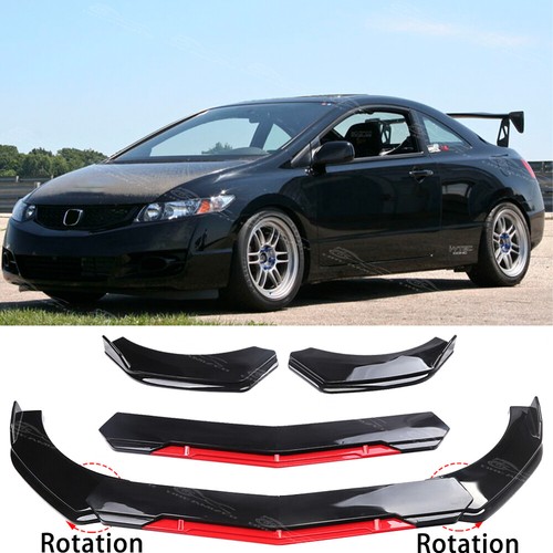 Black red front - black,
