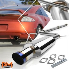 For 06-09 Mitsubishi Eclipse 4G 2.4L 4" Burnt Tip Muffler Catback Exhaust Piping