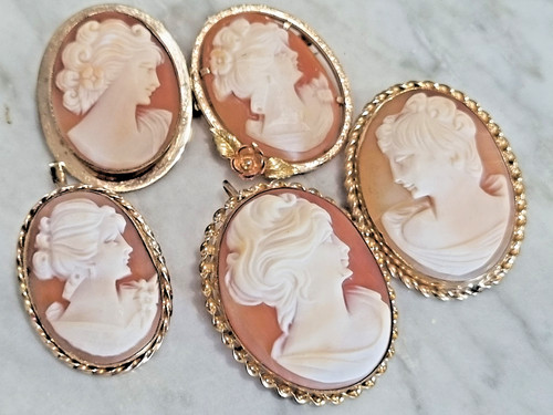Vintage gold filled shell - vintage,