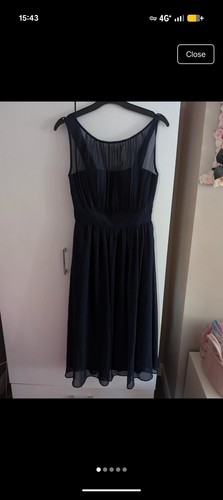 Chiffon bridesmaid midi dress - bridesmaid,