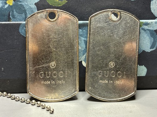 Gucci double dog tag pendant - double,