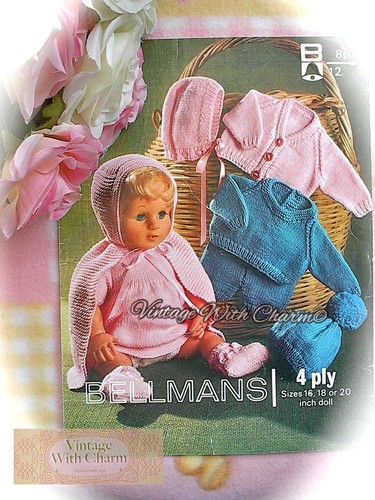 Vintage doll clothes knitting - vintage,