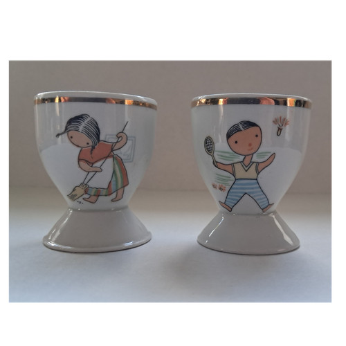 Chodziez porcelain egg cups - chodziez,