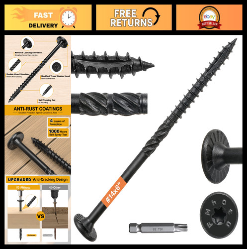 54pcs wood lag screws - #14, x