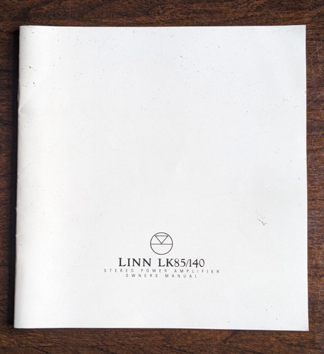 Linn lk85 lk140 amplifiers - linn,