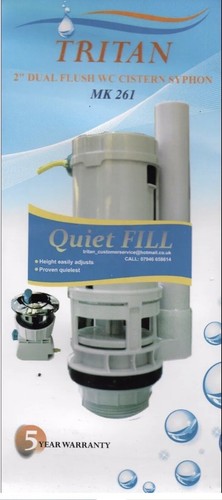 Toilet dual flush valve syphon - toilet,