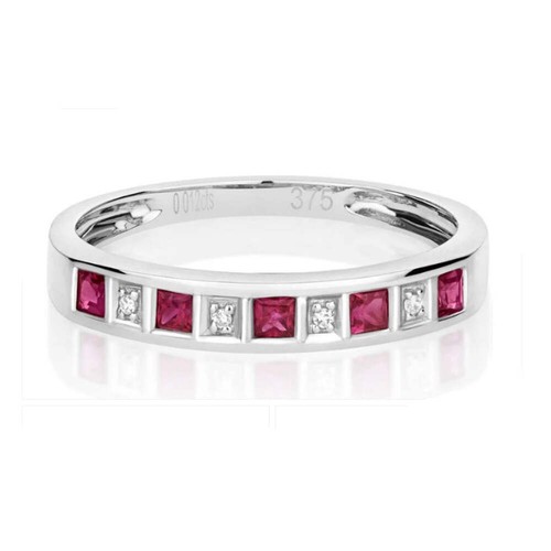 Real ruby and diamond eternity - real,