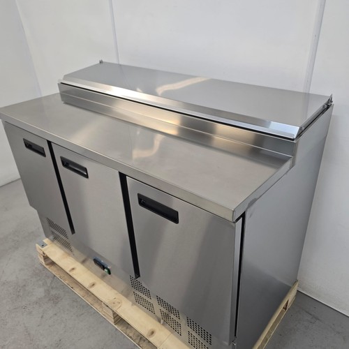 Prep counter fridge pizza 390l - counter,