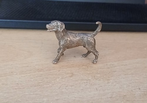Plated metal foxhound model - metal,