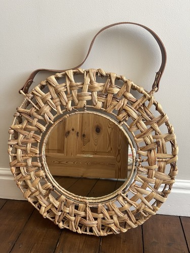 Water hyacinth mirror - water, hanging