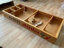 Merdel Skittles 401 vintage Bowling Game with 2 tops 12 pins in WOW condition