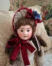 Silk Bonnet for Antique Jumeau