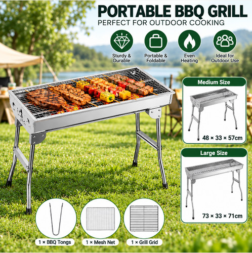 Folding charcoal bbq - folding, grill