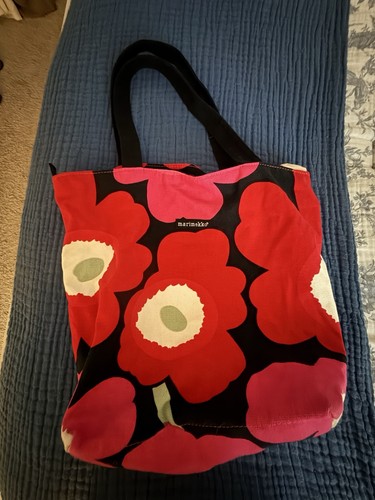 Marimekko red floral - marimekko, bag