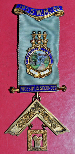 Masonic past master jewel - past, master's
