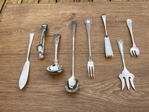 Vintage silver plated pickle - silver,