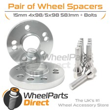 Wheel Spacers & Bolts 15mm for