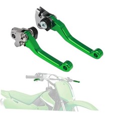 Motorcycle Brake Clutch Lever Adjustable Levers CNC for KX65 00-24 KX85 Green