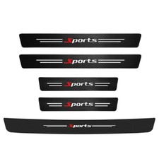5x Car Scuff Plate Carbon