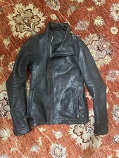 carol christian poell bison 48 high neck leather jacket